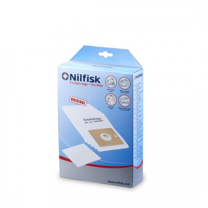 NILFISK DUST BAG 5 PCS COMPACT GO COUPE/ONE (22422400)