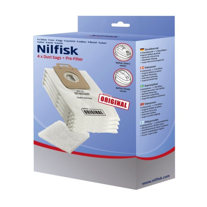 Nilfisk Φιλτρόσακοι (4 τεμ.) για Nilfisk Select (107407639)
